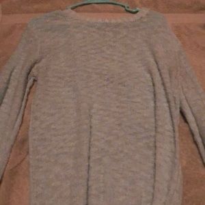 Teal open back sweater size L